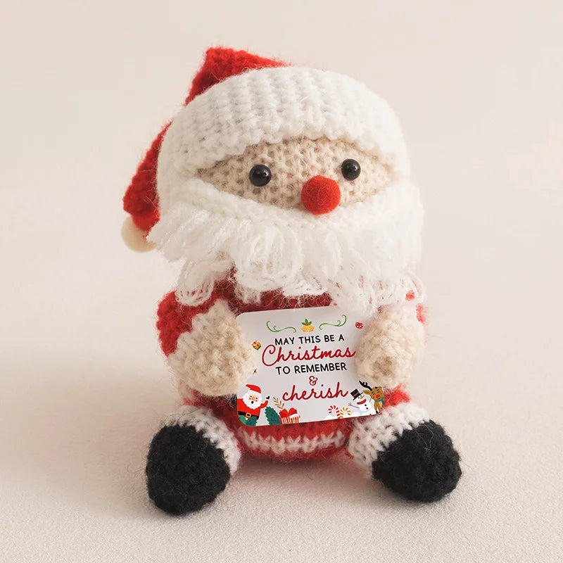 Positive Christmas Crochet Doll – Handmade Festive Ornament/ Gift/ Stocking filler