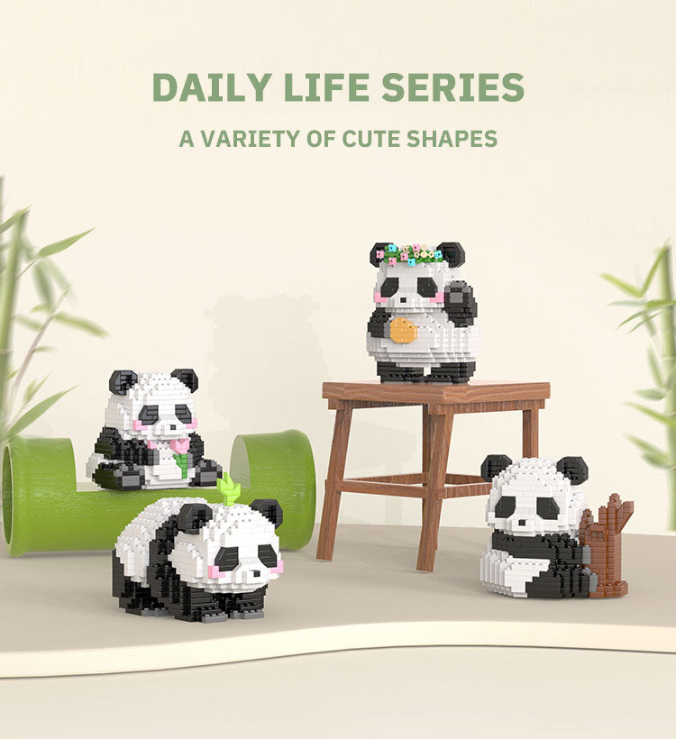 Mini Panda Building Block Set – DIY Brick Model Kit