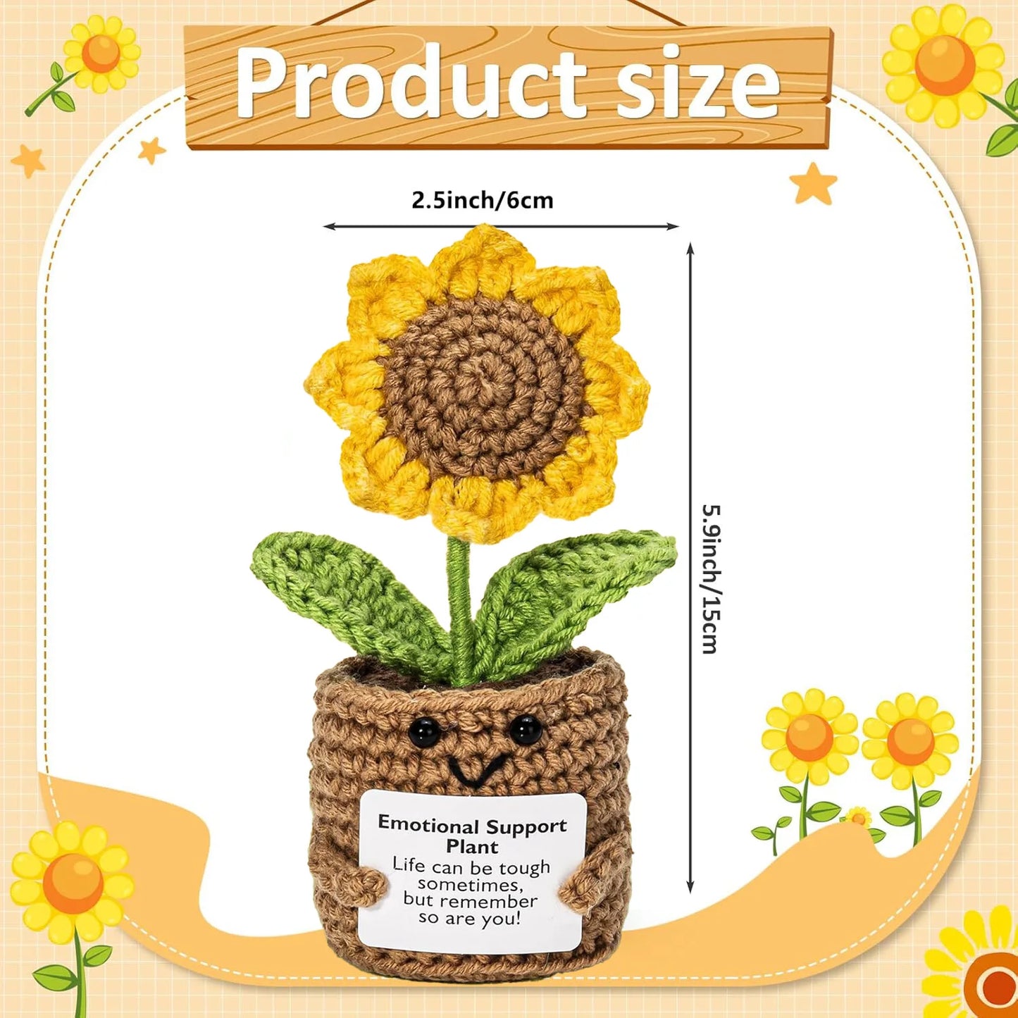 Positive Energy Crochet Pocket Wellbeing Hug Doll – Avocado, Bee, Turtle, Duck & More