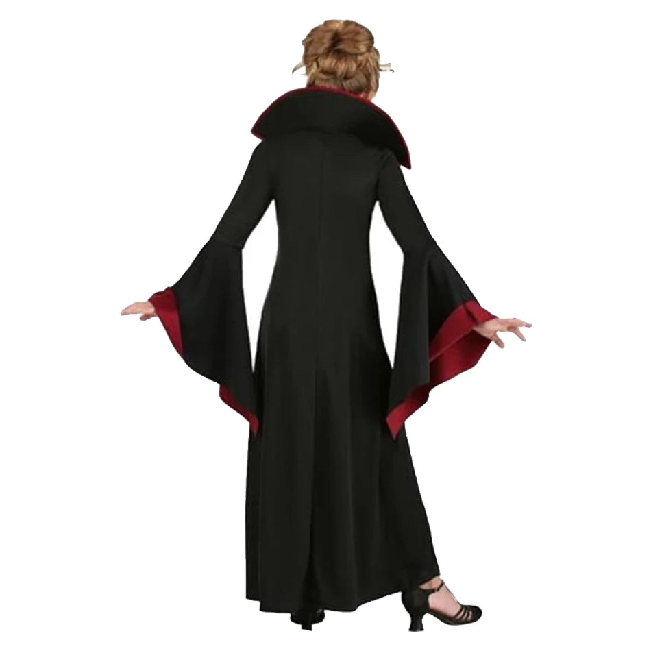 Girls Halloween Ghost Bride Costume – Black Mesh Vampire Princess Halloween Dress