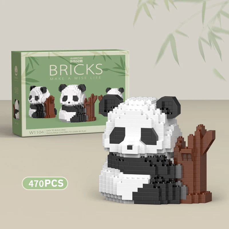 Mini Panda Building Block Set – DIY Brick Model Kit