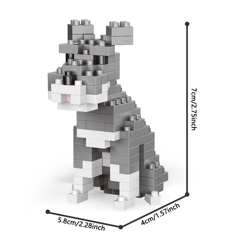 Mini Dog Building Block Kit – DIY Brick Model (Corgi, Poodle, Husky, Dachshund)