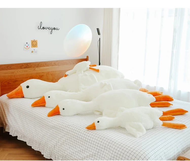 Giant White Goose Plush Pillow – 50-190 cm Sleeping & Décor Toy