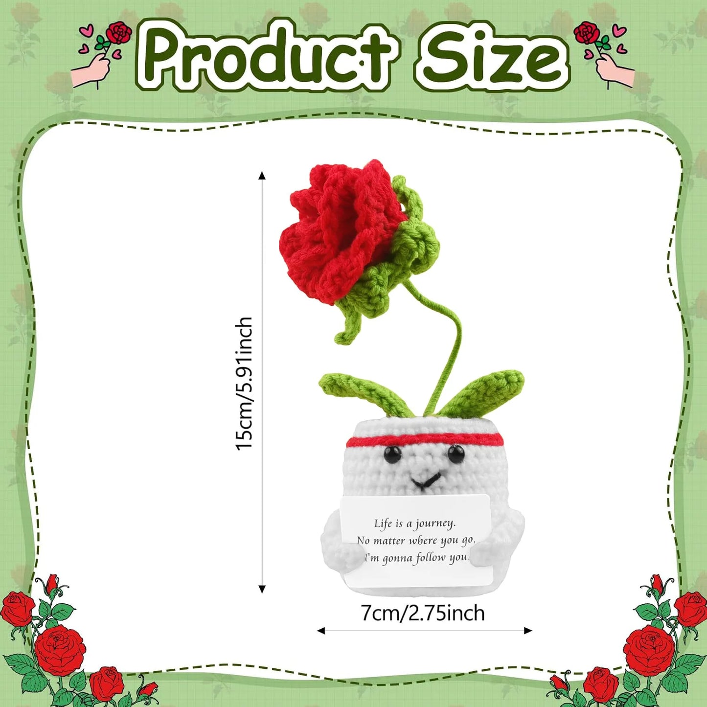 Positive Energy Crochet Pocket Wellbeing Hug Doll – Avocado, Bee, Turtle, Duck & More