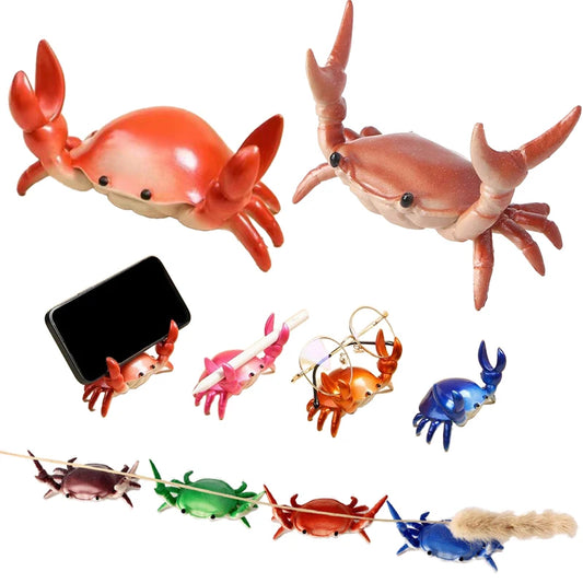 Weightlifting Crab Pen Holder – Fun Multifunctional Desktop Ornament