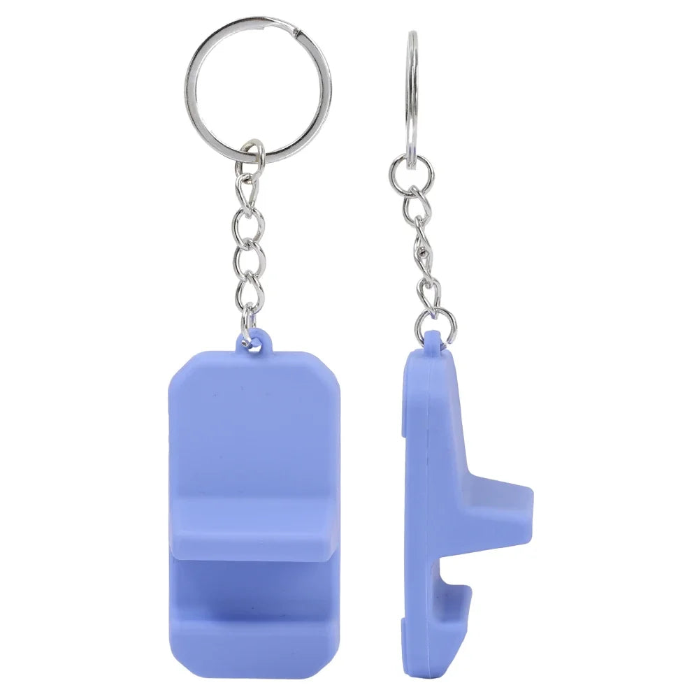 Mini Silicone Phone Stand Key Ring – Portable Bracket Holder for Smartphones