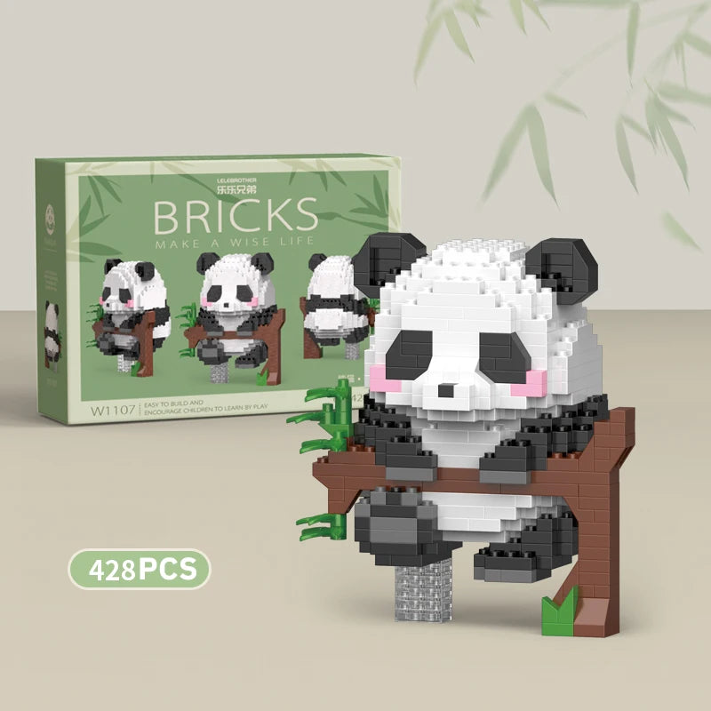 Mini Panda Building Block Set – DIY Brick Model Kit