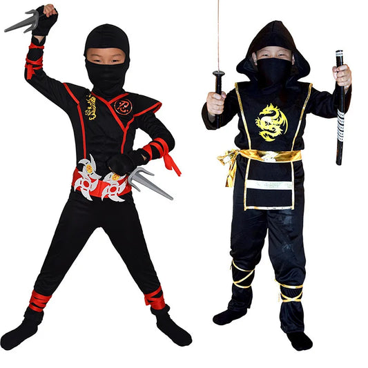 Kids Ninja Deluxe Costume Accessories— Boys’ Kung Fu Outfit / Halloween Gift