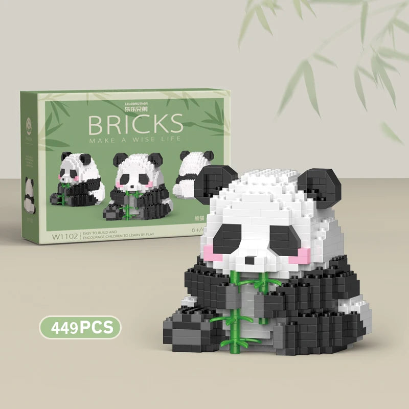 Mini Panda Building Block Set – DIY Brick Model Kit