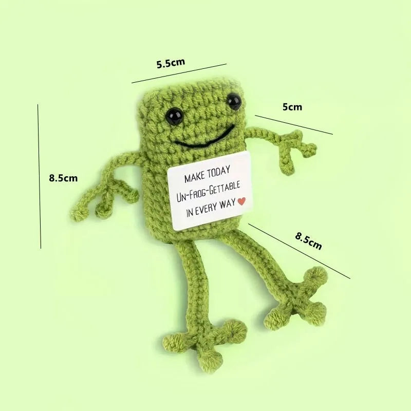 Positive Energy Crochet Pocket Wellbeing Hug Doll – Avocado, Bee, Turtle, Duck & More