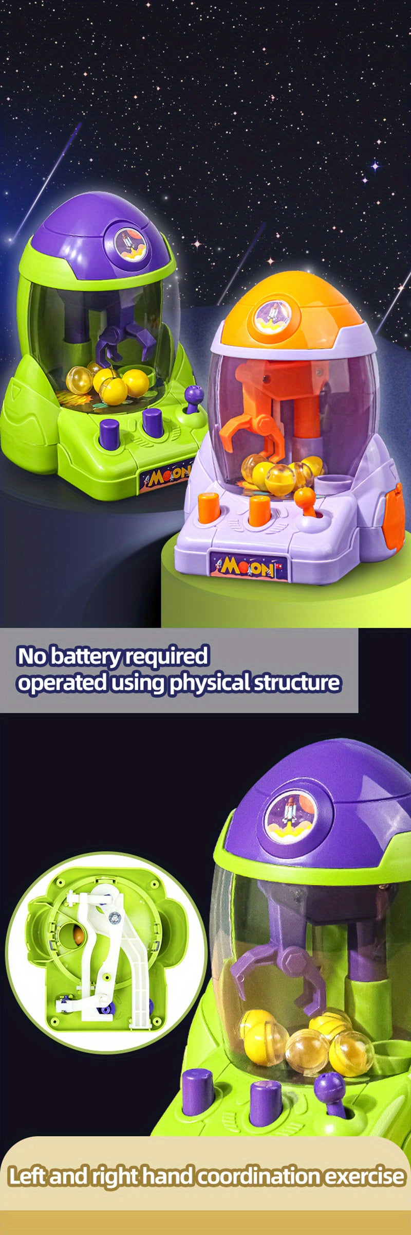 Kids Rocket Grabber Toy – Fun Party Prize/Gift